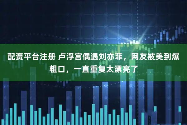 配资平台注册 卢浮宫偶遇刘亦菲，网友被美到爆粗口，一直重复太漂亮了